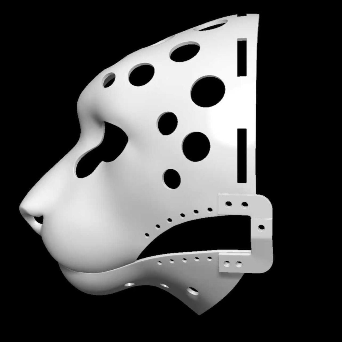 Cheetah Fursuit Head Base