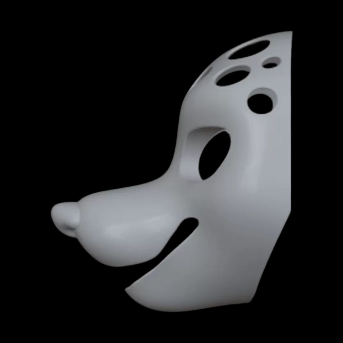 Toony Style Dog Head Base