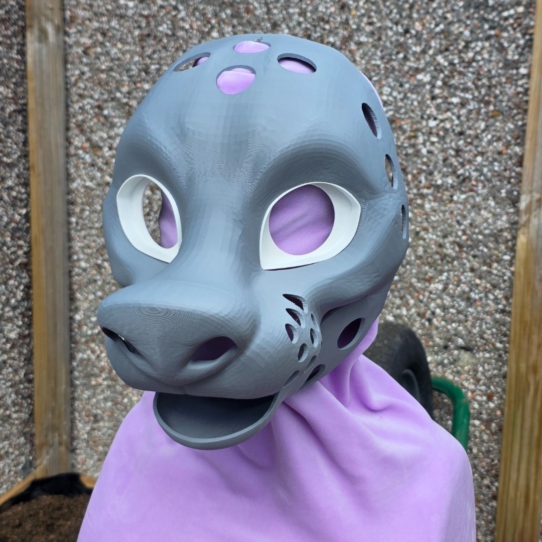 Hyena TPU/PLA 3D-Printed Canine Skull