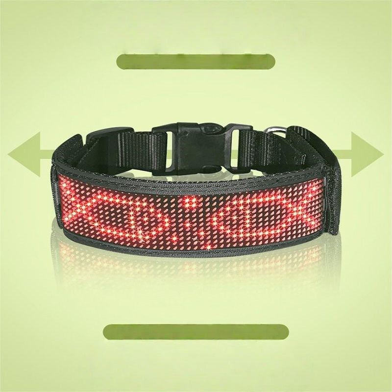 LED Light-Up Dog Collar – USB Rechargeable