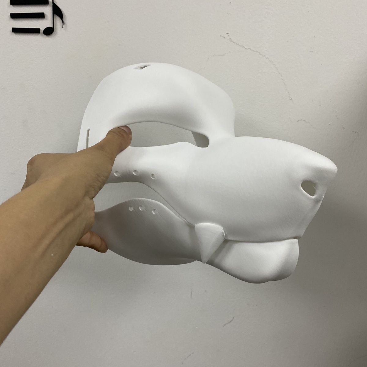 Toony Style Dog Head Base Spotted Hyena Movable Jaw