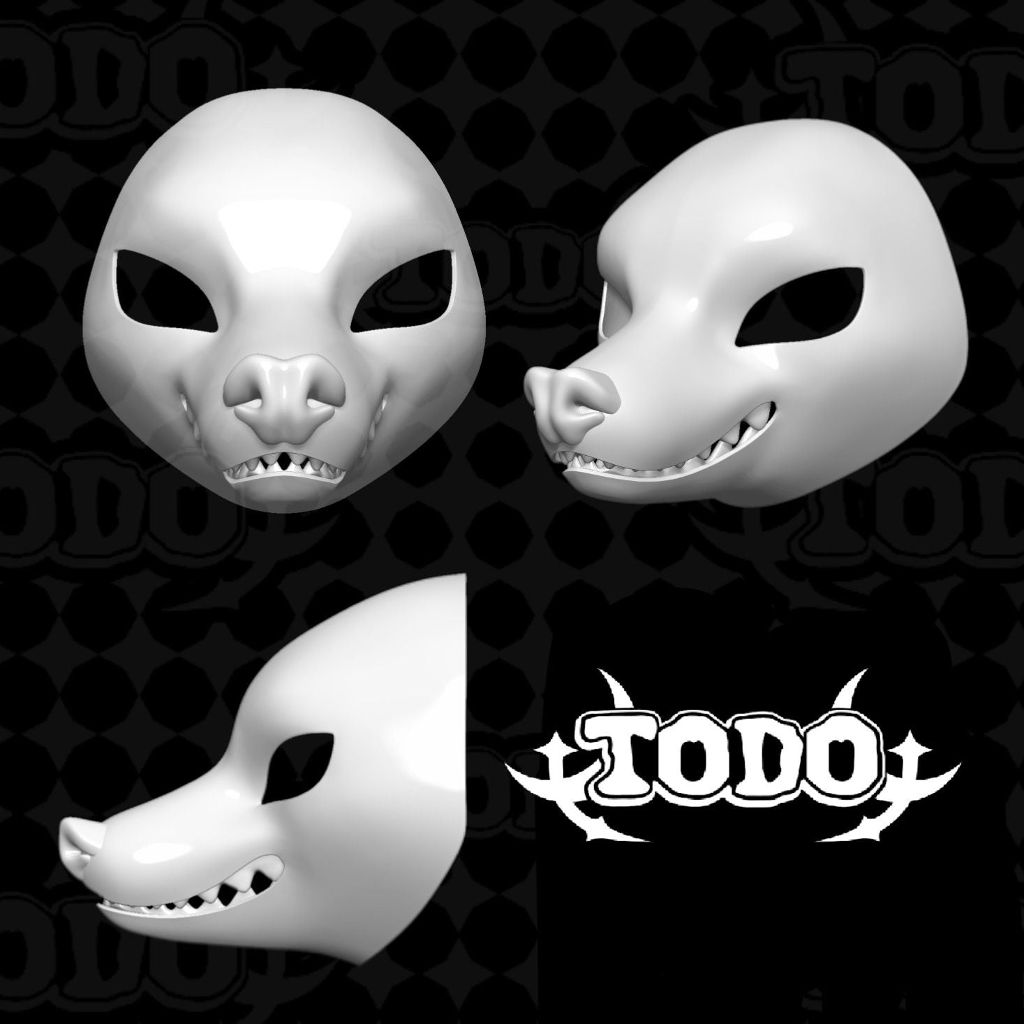 Toony Style Big Mouse Skull