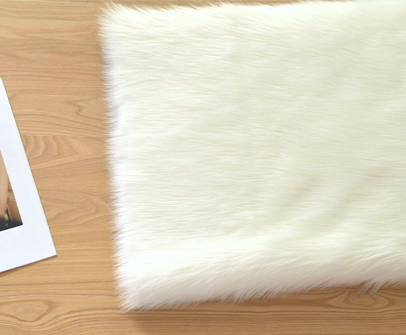 White&Yellow Series Luxury Shag Faux Fur