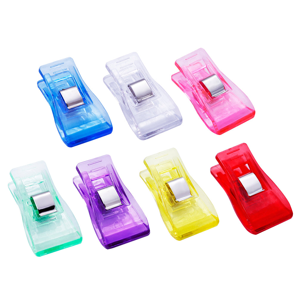 Transparent Plastic Holding Clips for Fursuit Sewing
