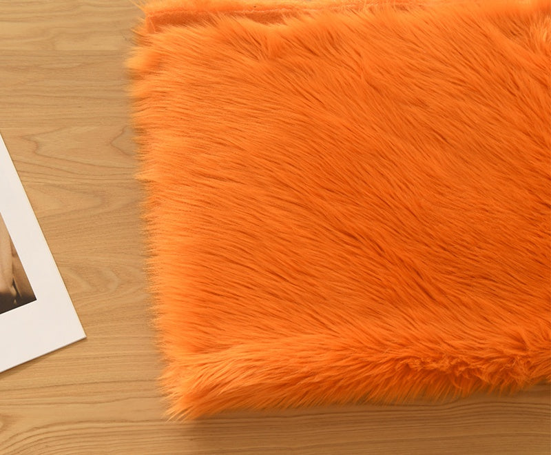 Red&Orange Series Luxury Shag Faux Fur