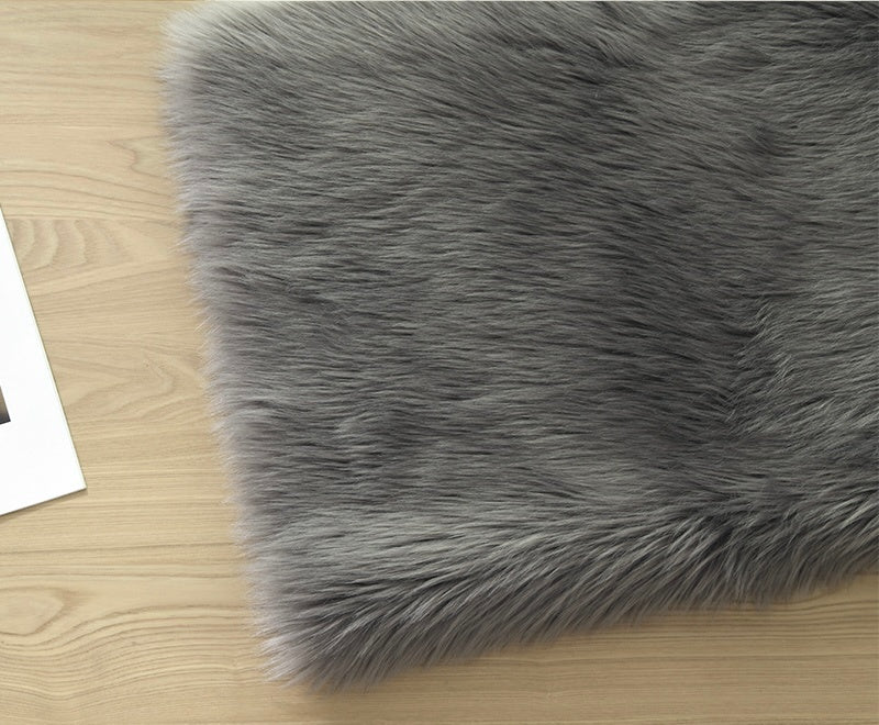 White Black Grey Series Luxury Shag Faux Fur