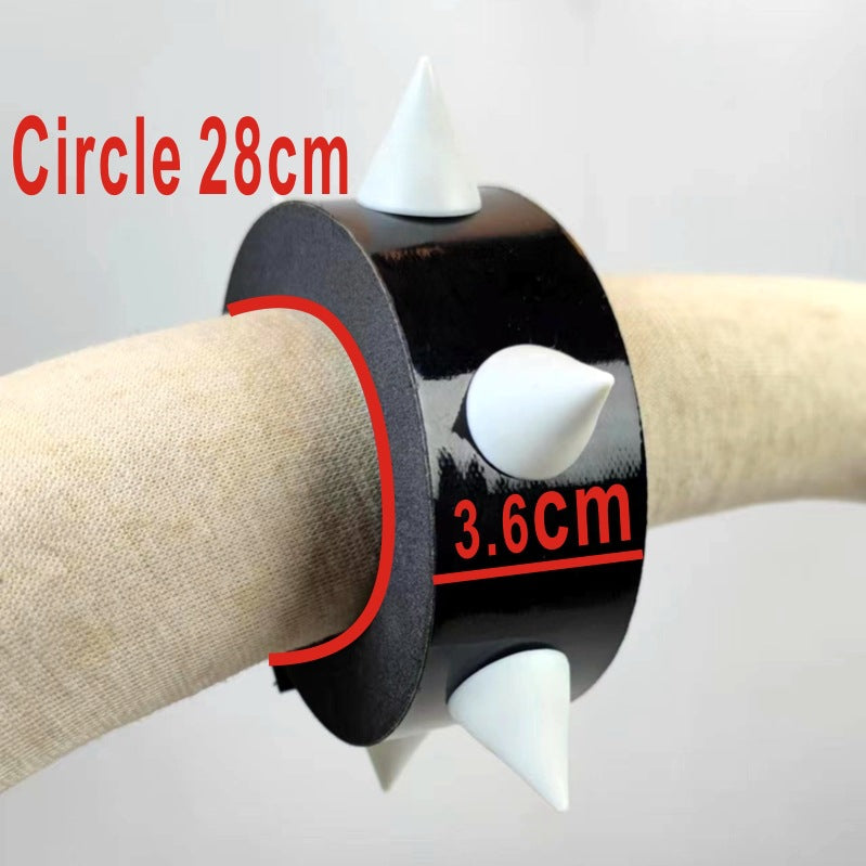 Punk Spiked Wristbands (Pair)