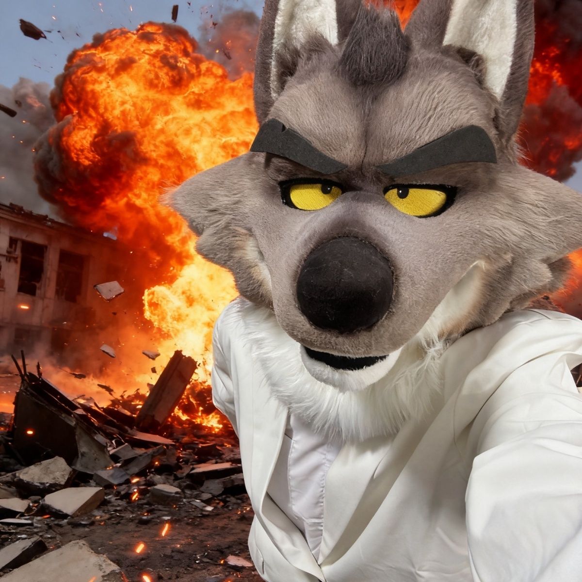 Western Wolf Fursuit Head Base