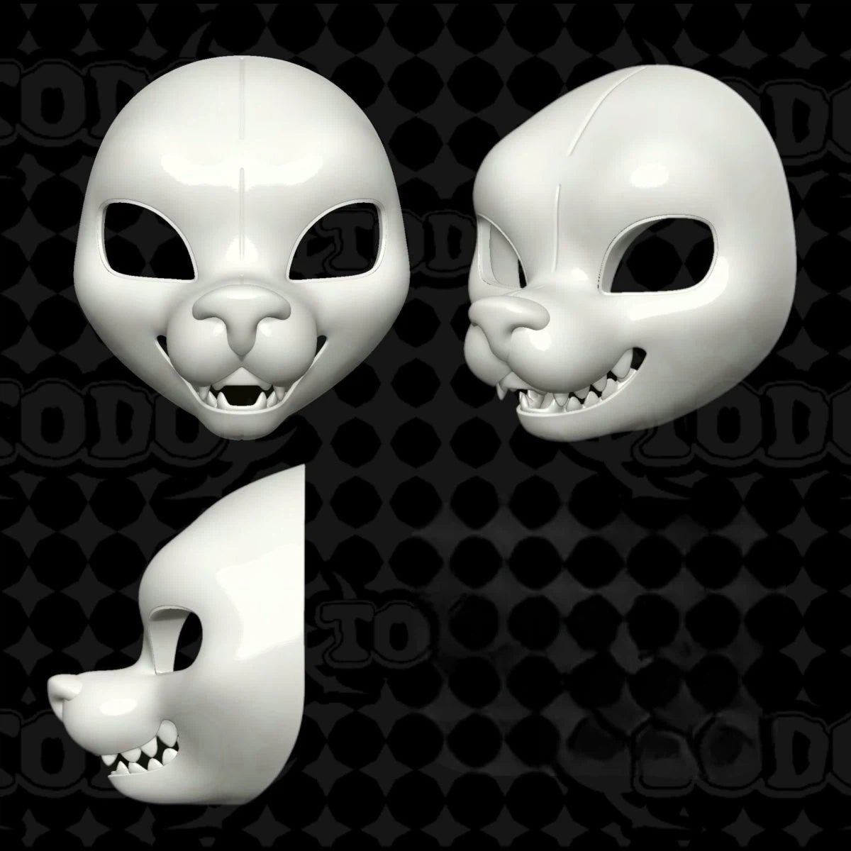 Western Canine Fursuit Head Base