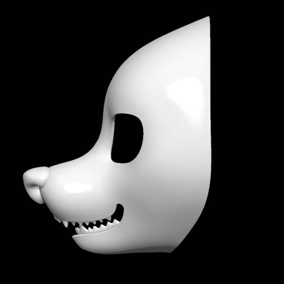 Western Canine Fursuit Head Base