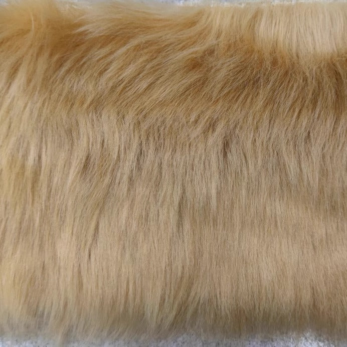 Apricot Flame-Retardant Faux Fox Fur
