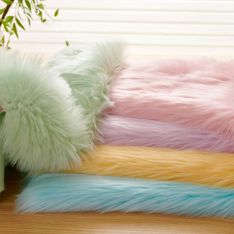 [Color Swatches] - 3.3 lb Thick Kemono Fursuit Faux Fur (Fluffy Long-Pile Fabric)