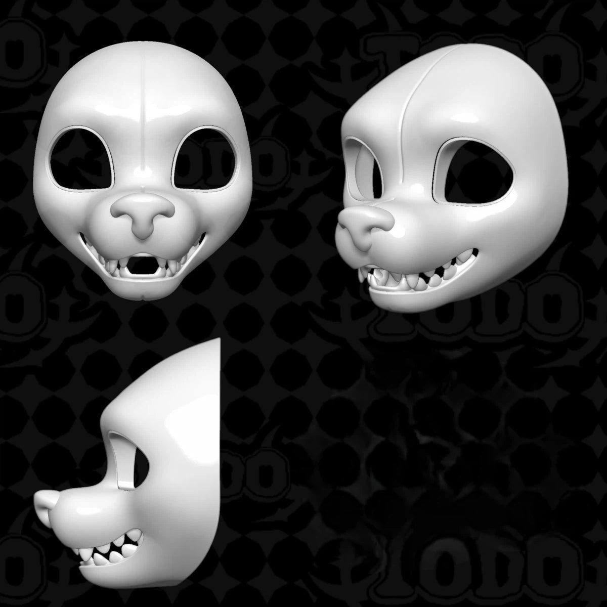 Western Canine Fursuit Head Base