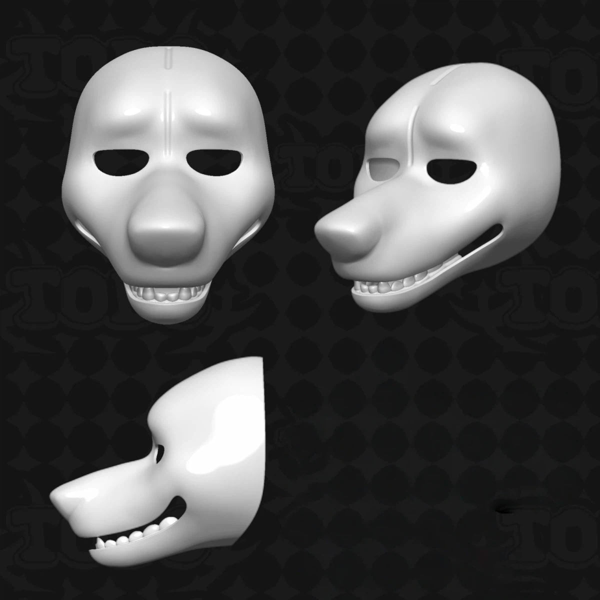 Western Wolf Fursuit Head Base