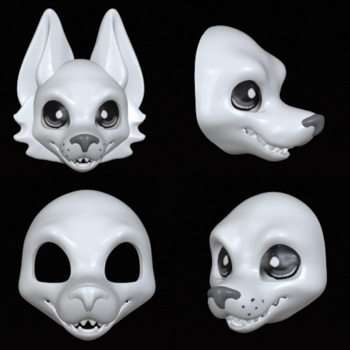 PLA3D Printed Japanese-Style Animal Skull