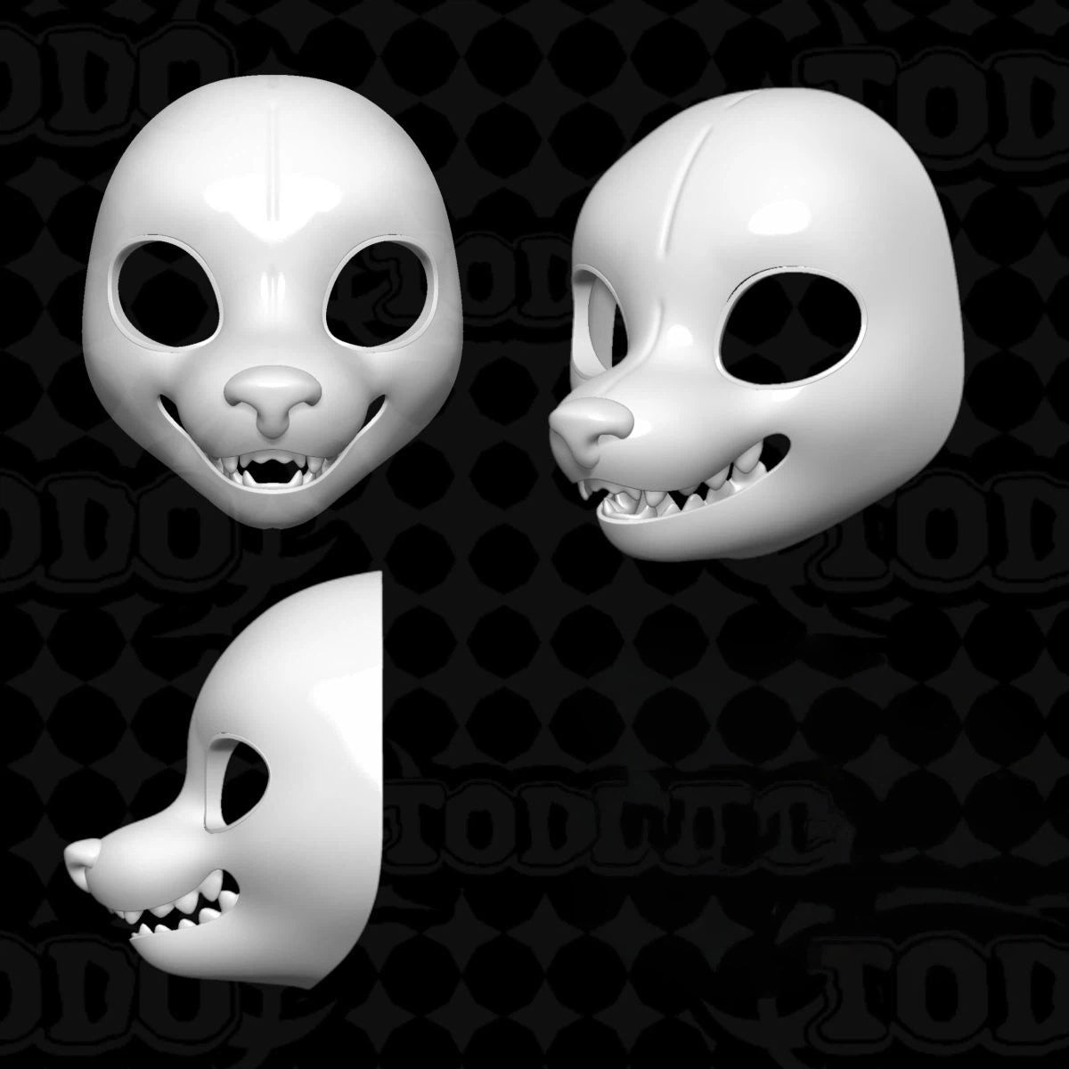 Western Style Canine Fursuit Head Base