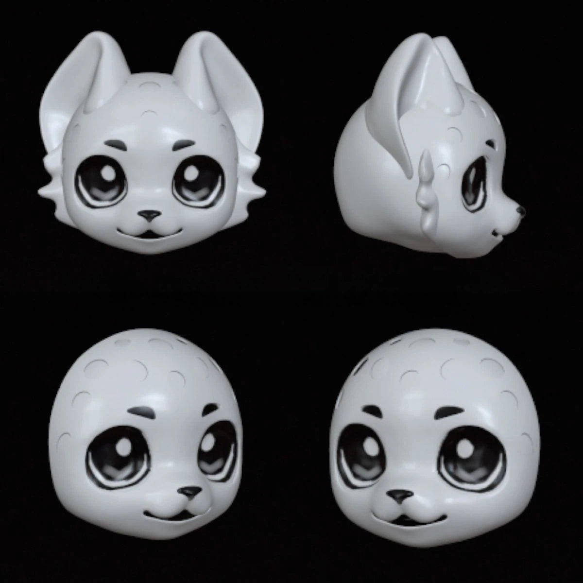 Cute Kemono Fursuit Skull Base