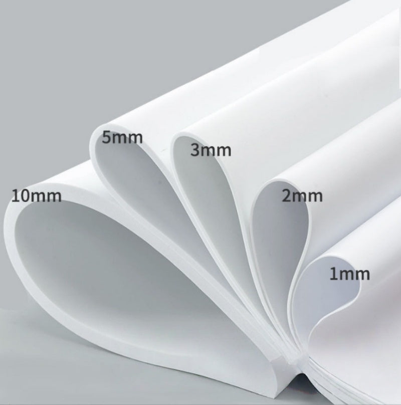 White EVA Foam Sheets for Fursuit / Cosplay Props & Crafting