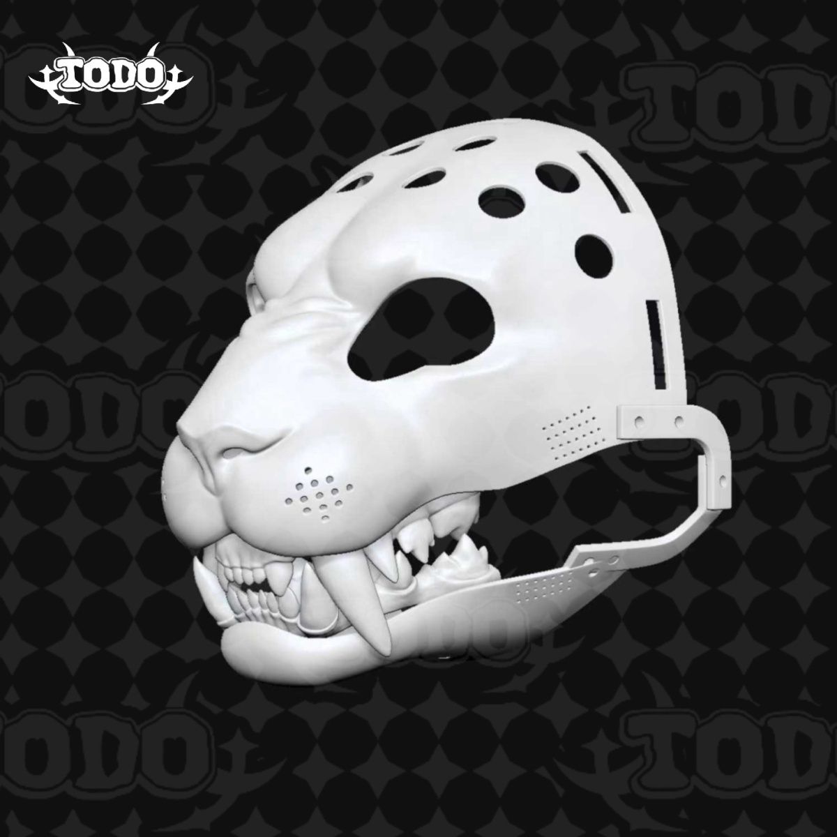 Realistic Tiger Fursuit Head Base