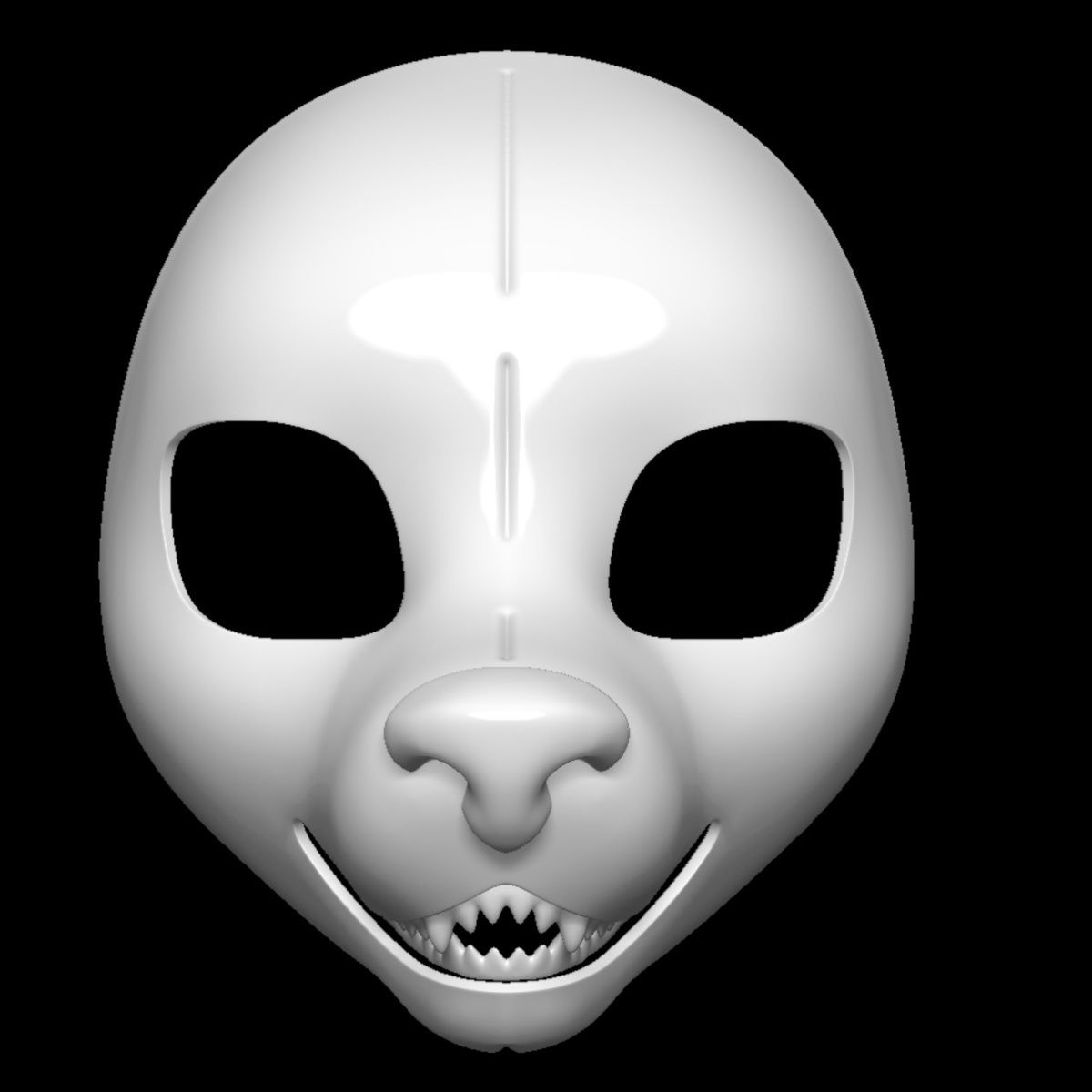 Western Canine Fursuit Head Base