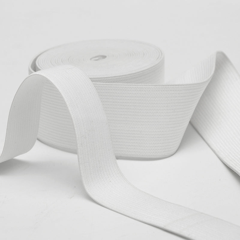 Loose elastic 3cm white band