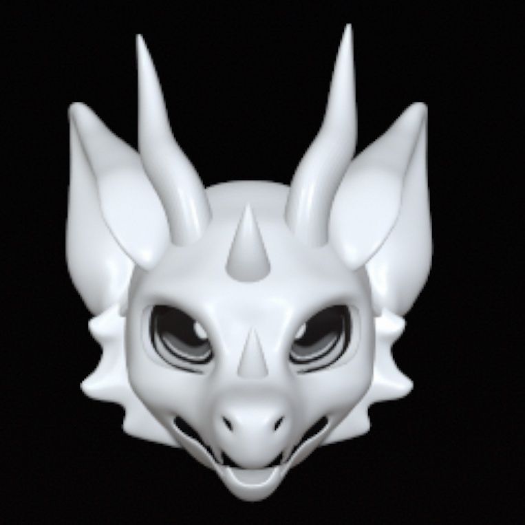 Japanese and American Longsnout Dinosaur Skulls