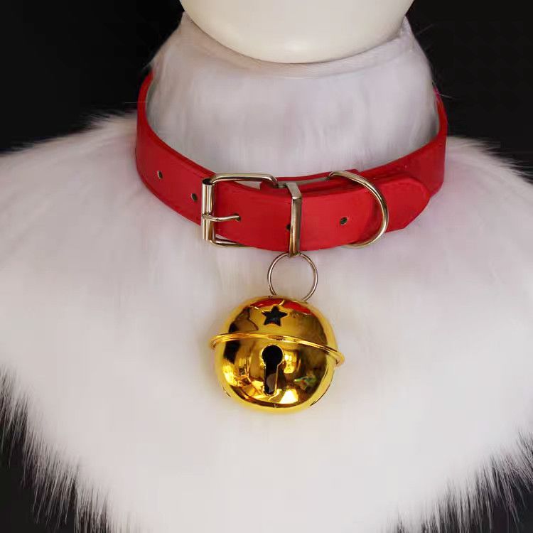 Red Collar with Gold Bell