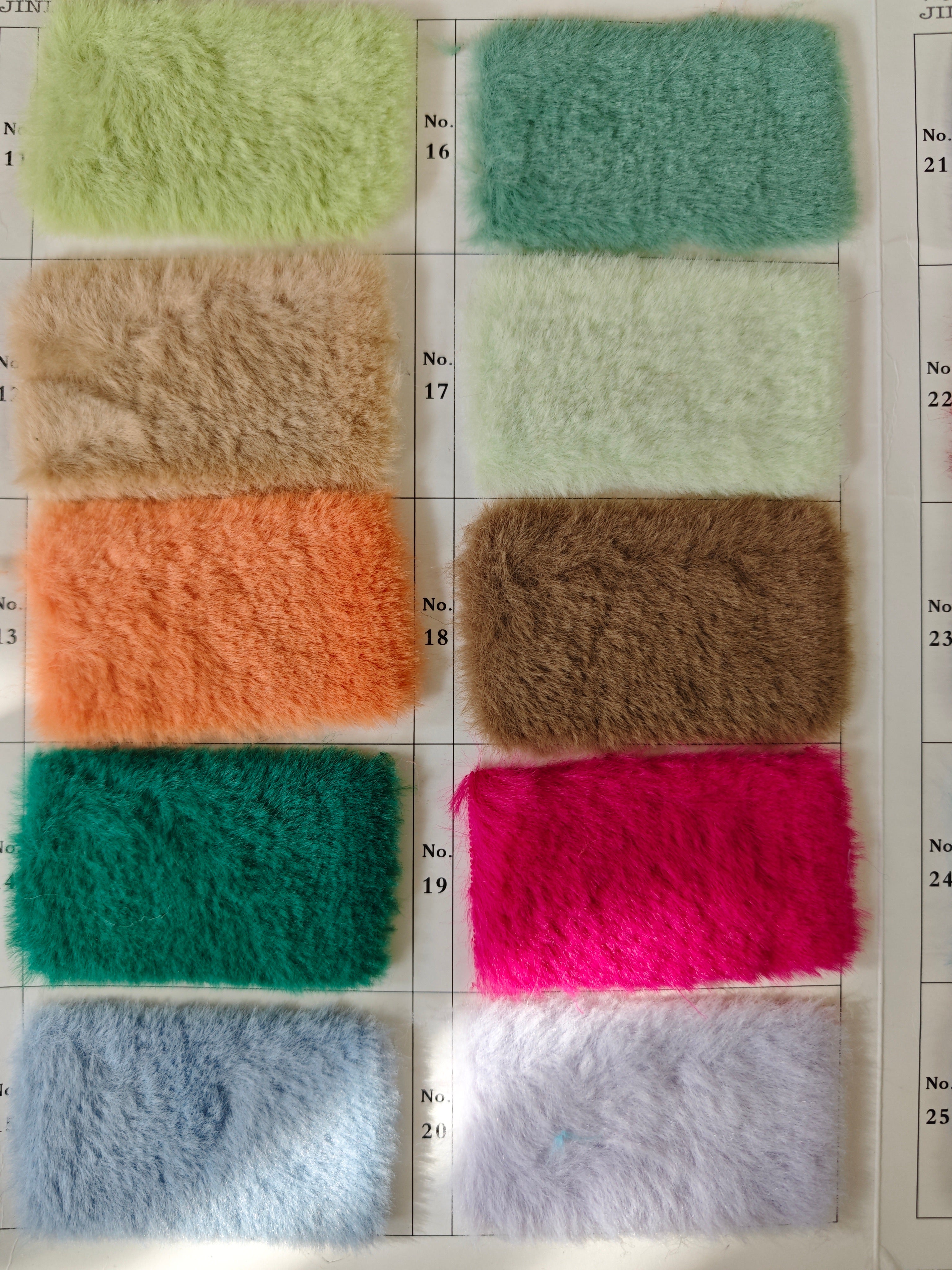 [Color Swatches] - 0.2" Ultra-Soft Minky Fur Fabric