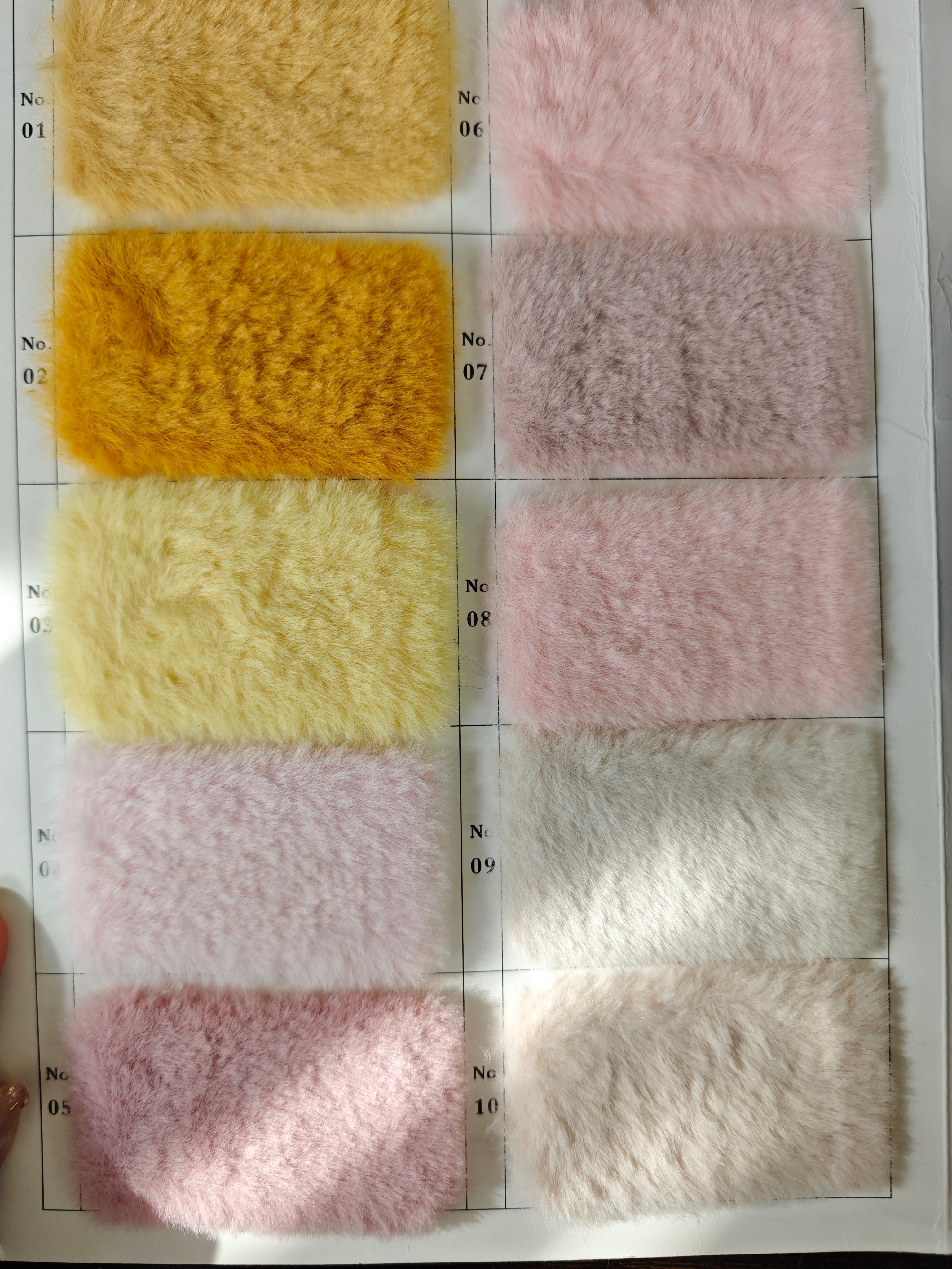 [Color Swatches] - 0.2" Ultra-Soft Minky Fur Fabric