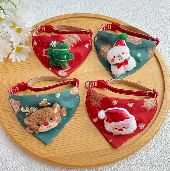 Christmas Pet Bandana Collar