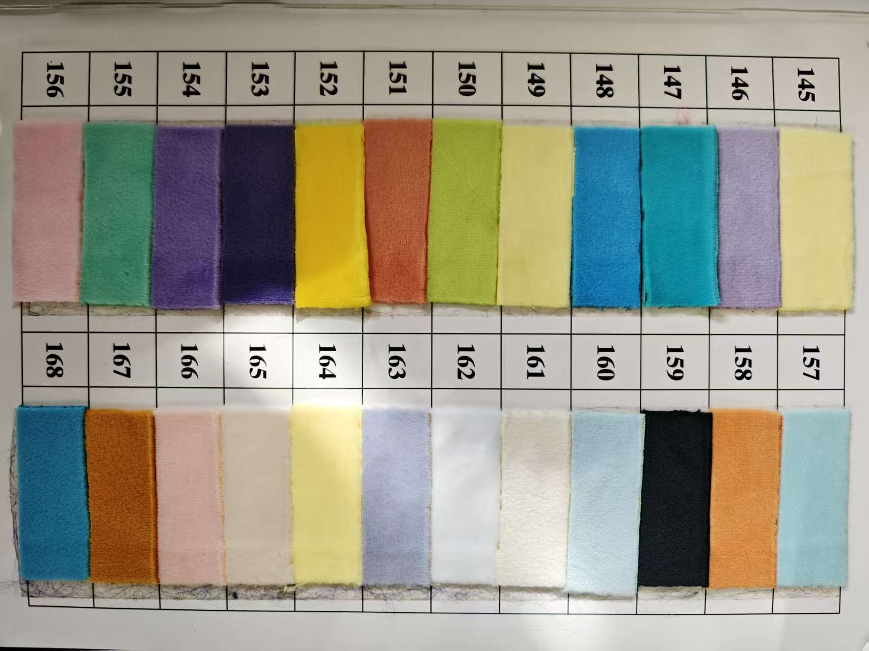 [Color Swatches] - Spandex fabric, four-way stretch, crystal super soft
