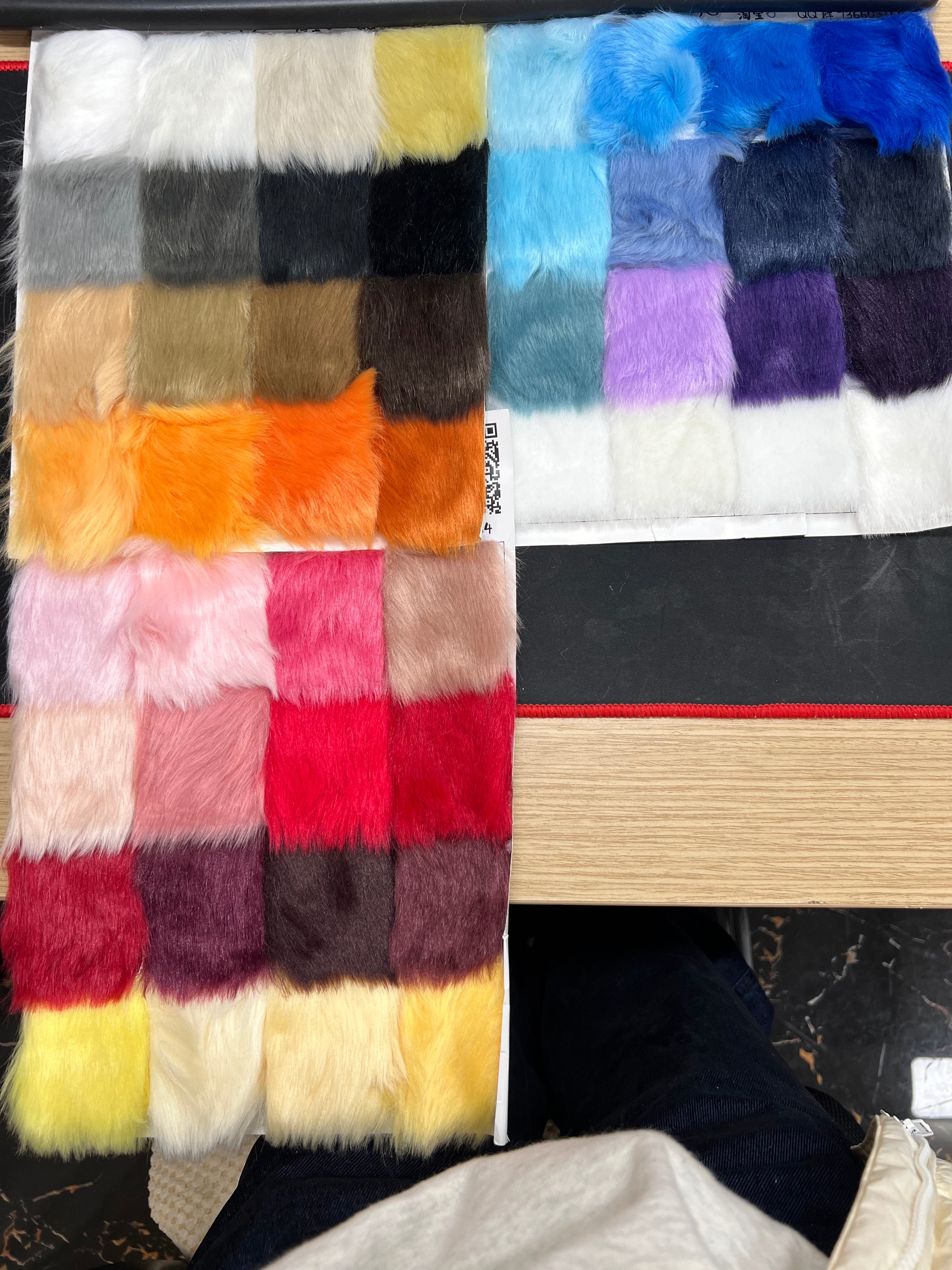 [Color Swatches] -[Ice Cream Short Pile Fur]  2cm Faux Fur