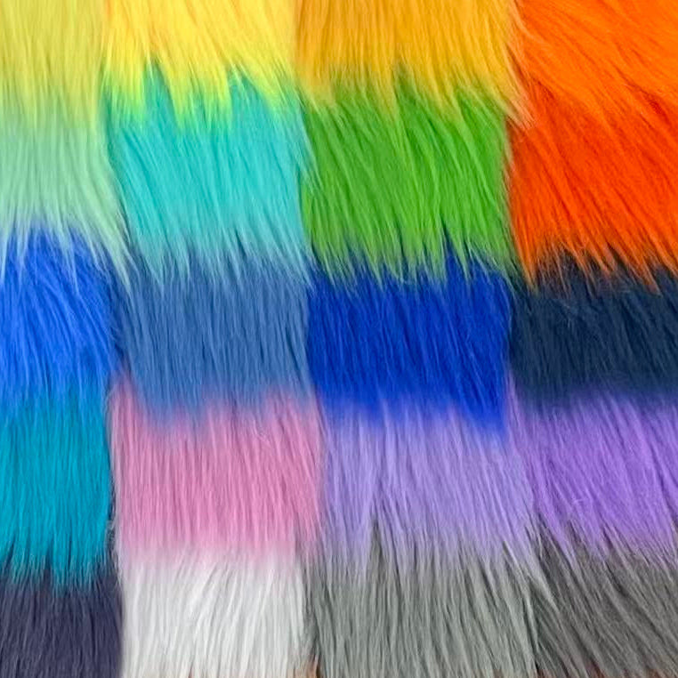 [Color Swatches] - [Puffy Fur] Smooth Long Pile Faux Fur