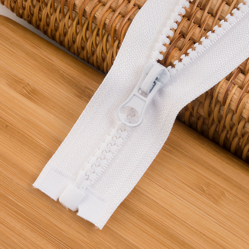 Nylon Coil White Zippers