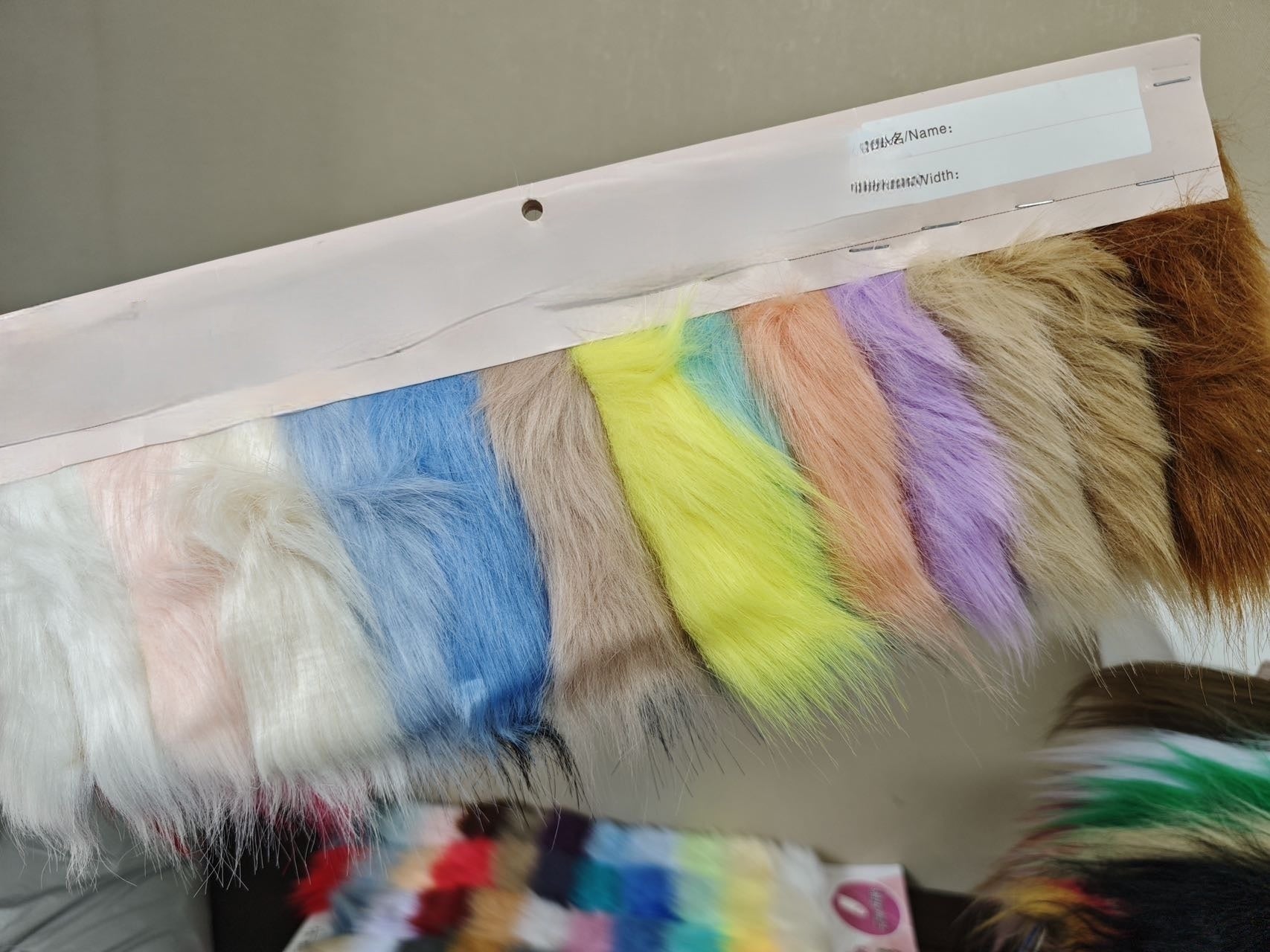 [Color Swatches] - Long-Pile Faux Fox Fur