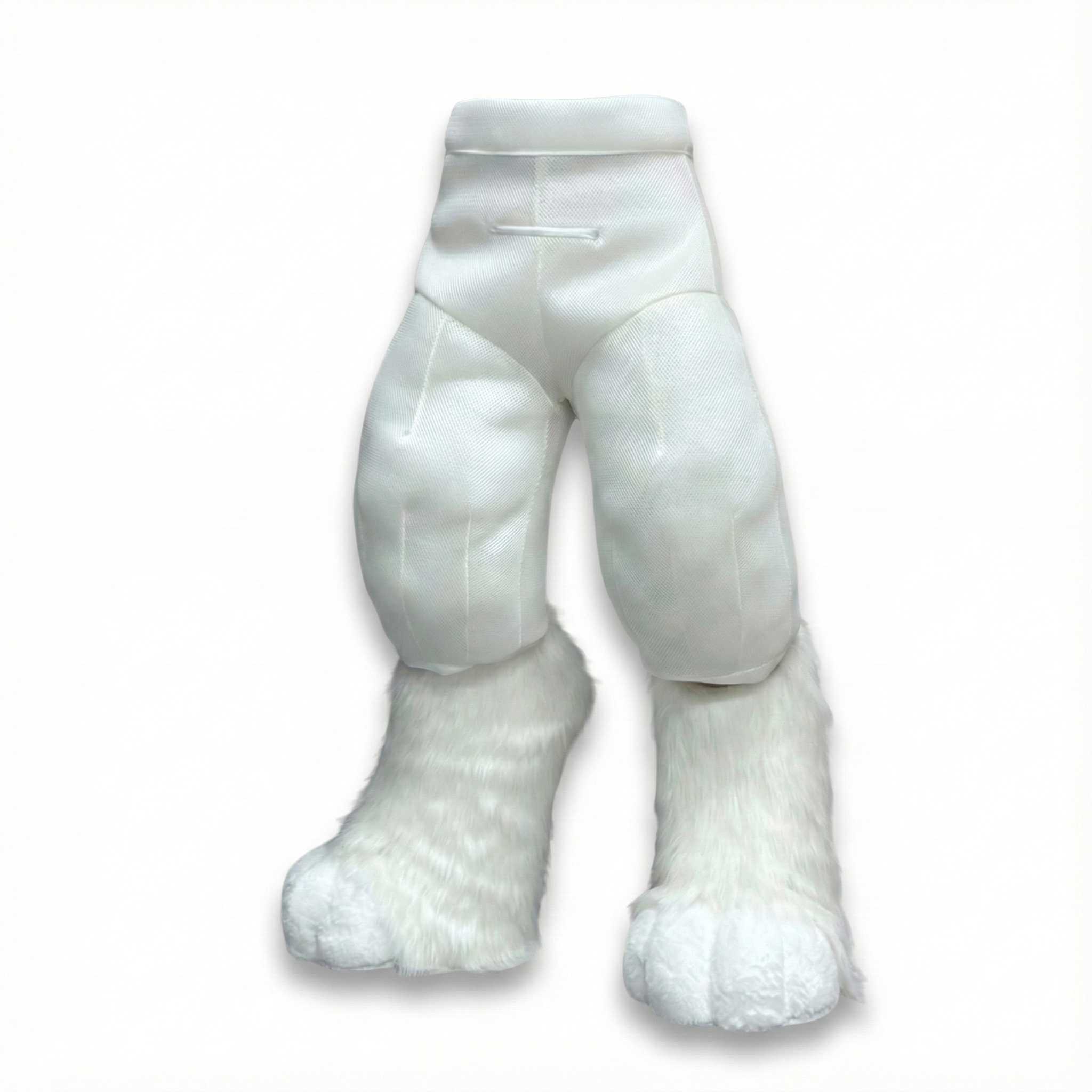 Long Curved Fursuit Leg Padding (One-Piece Filled Design)