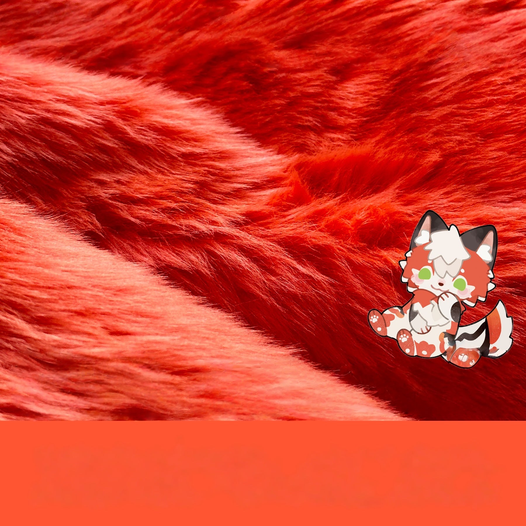 [Koi Fur] 3cm Red&Purple Series Smooth Luxury Faux Fur