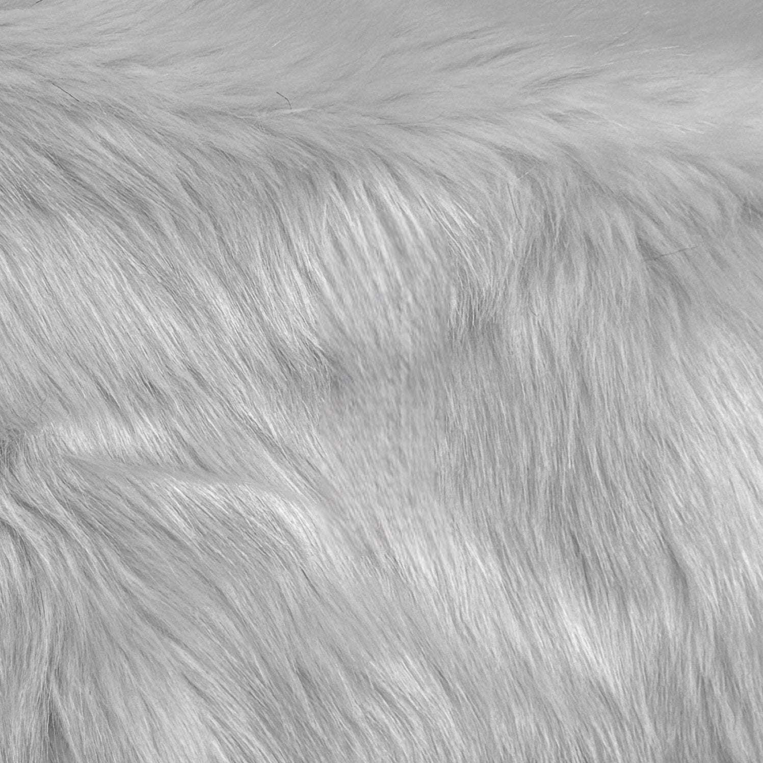 Sample [GlowFlow Fur]  4-5cm Black White Grey Series Luxury Faux Fur