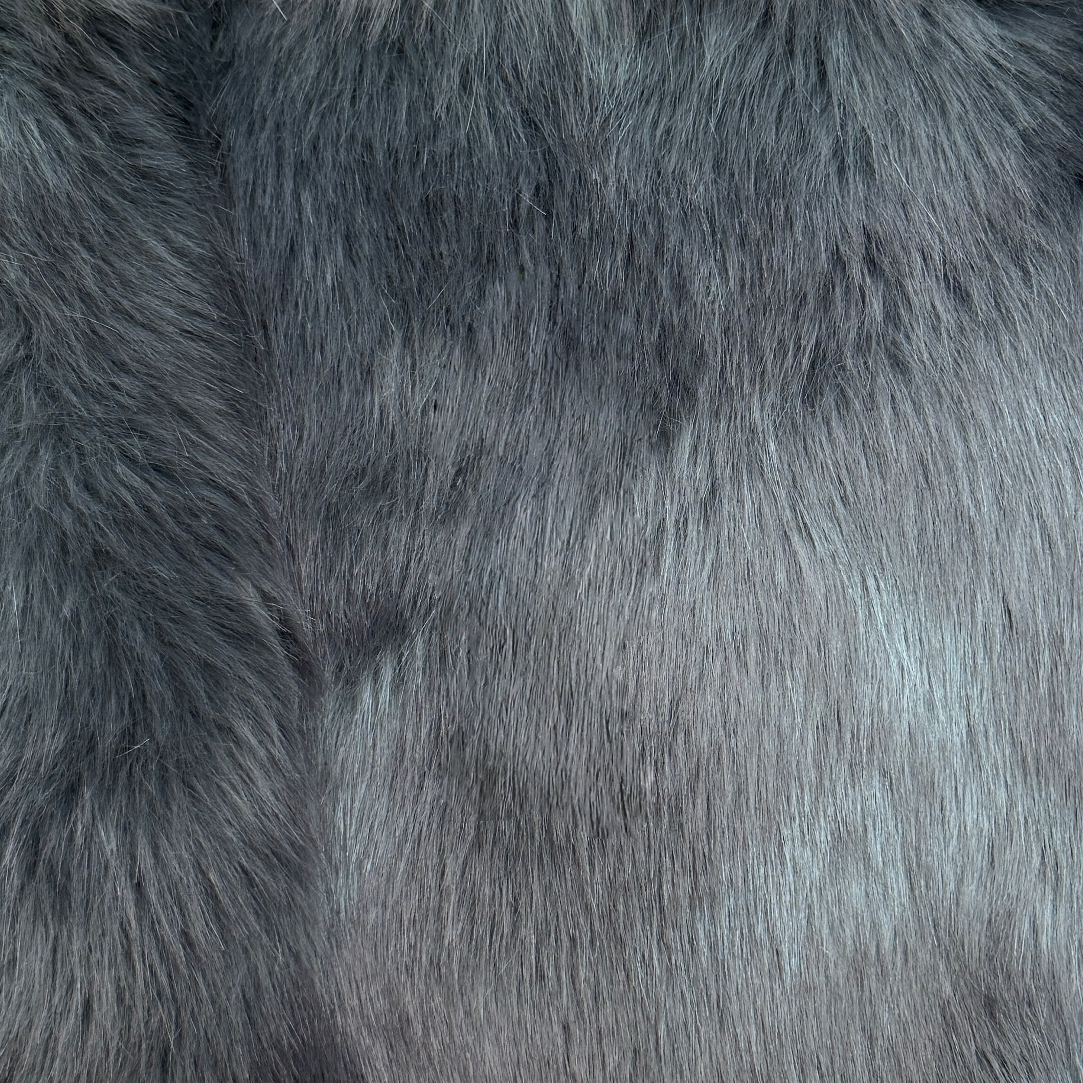Sample [GlowFlow Fur]  4-5cm Black White Grey Series Luxury Faux Fur