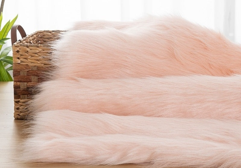 Purple& Pink Series Fox Fur Fabric