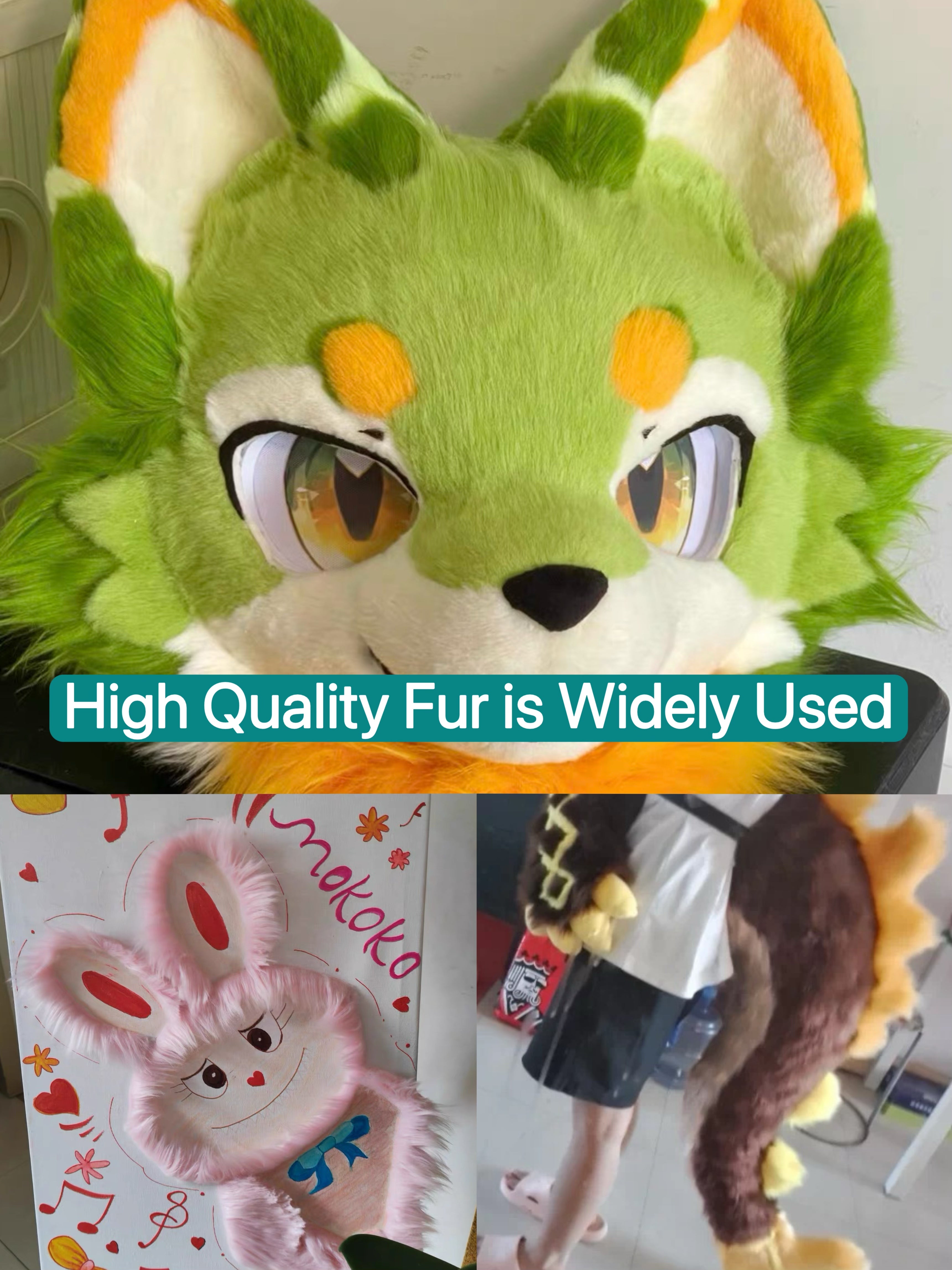 [Color Swatches] - [Puffy Fur] Smooth Long Pile Faux Fur